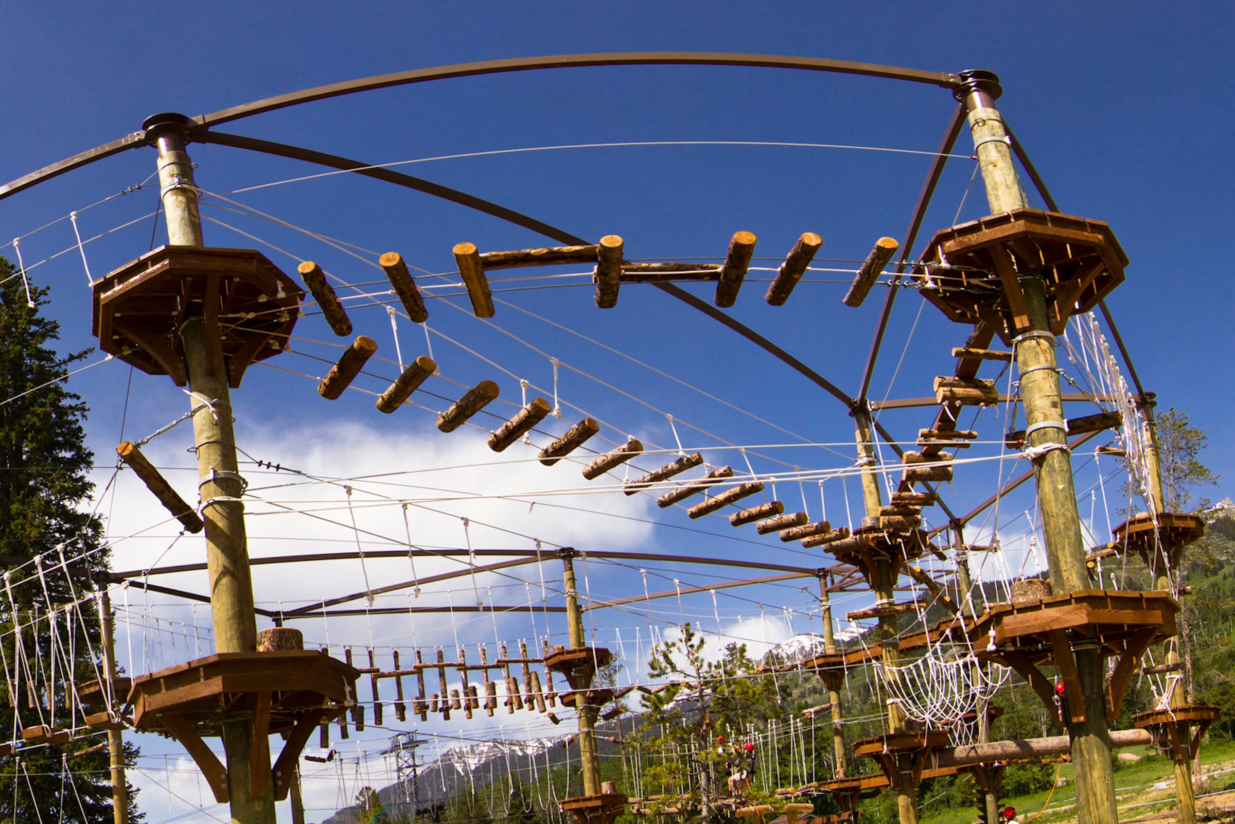 An outdoor activity set up at Hotel Terra, Jackson Hole