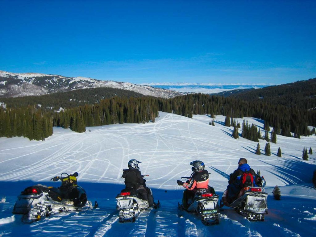 Snowmobiling in Jackson Hole, WY