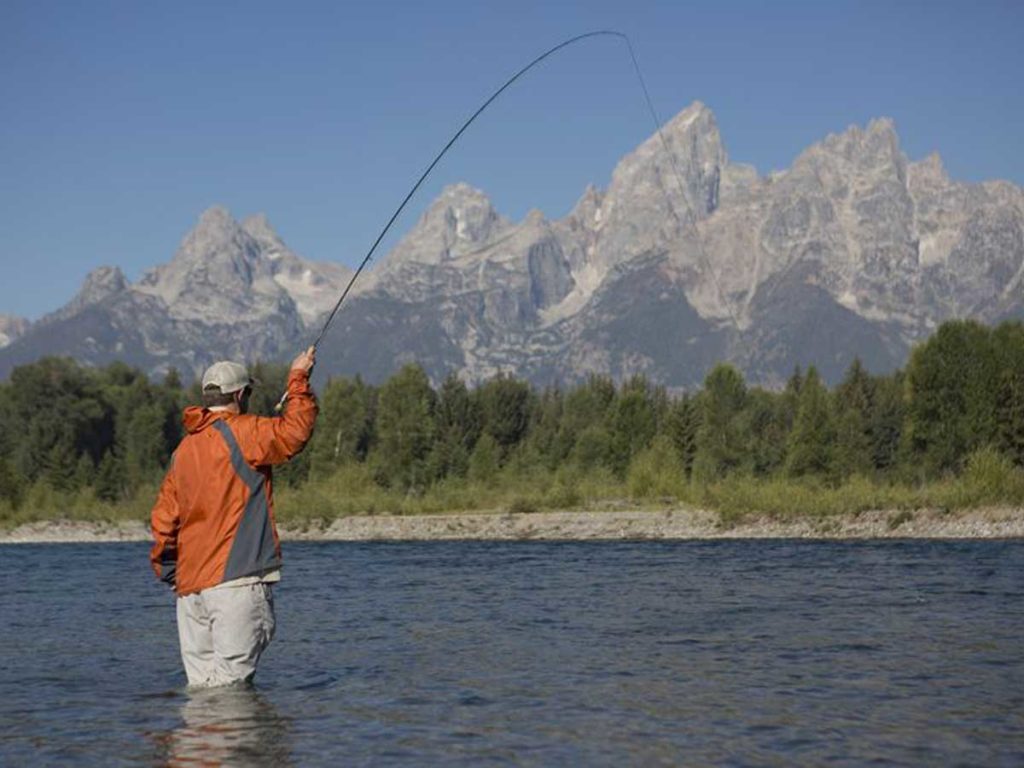 Fly fishing in Jackson Hole, WY