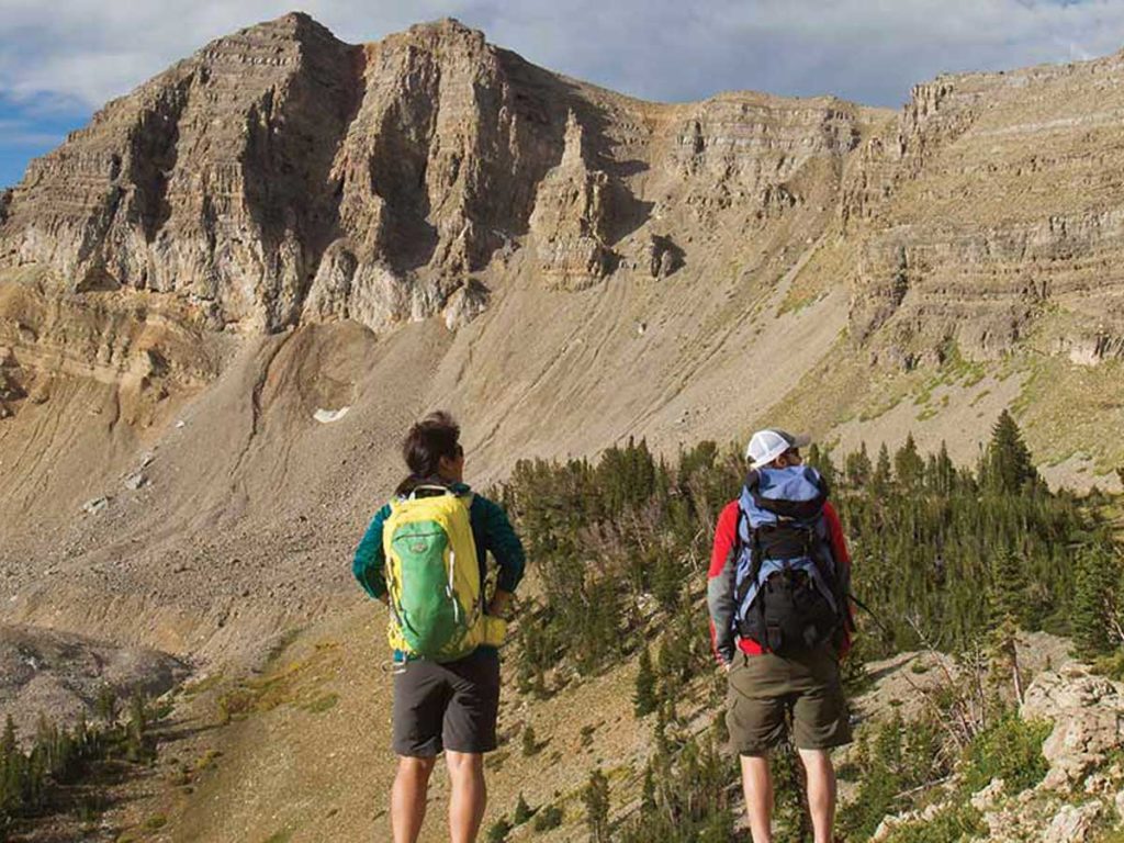 Panorama of the mountains in Jackson Hole, WY