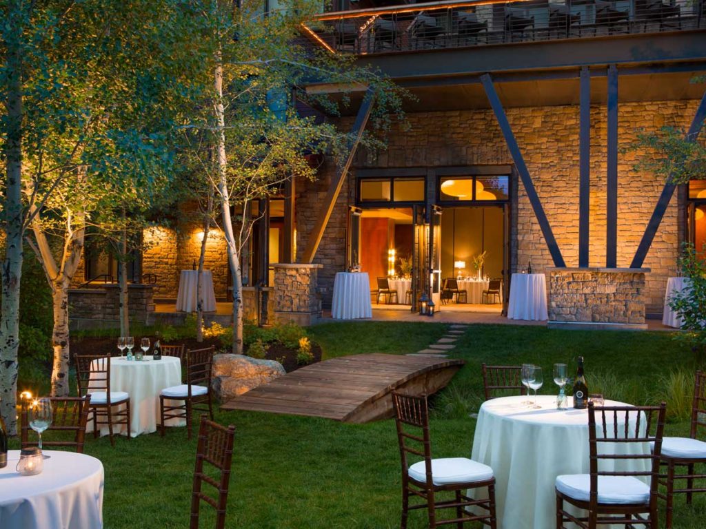 Patio at Osteria Restaurant in Jackson Hole, WY