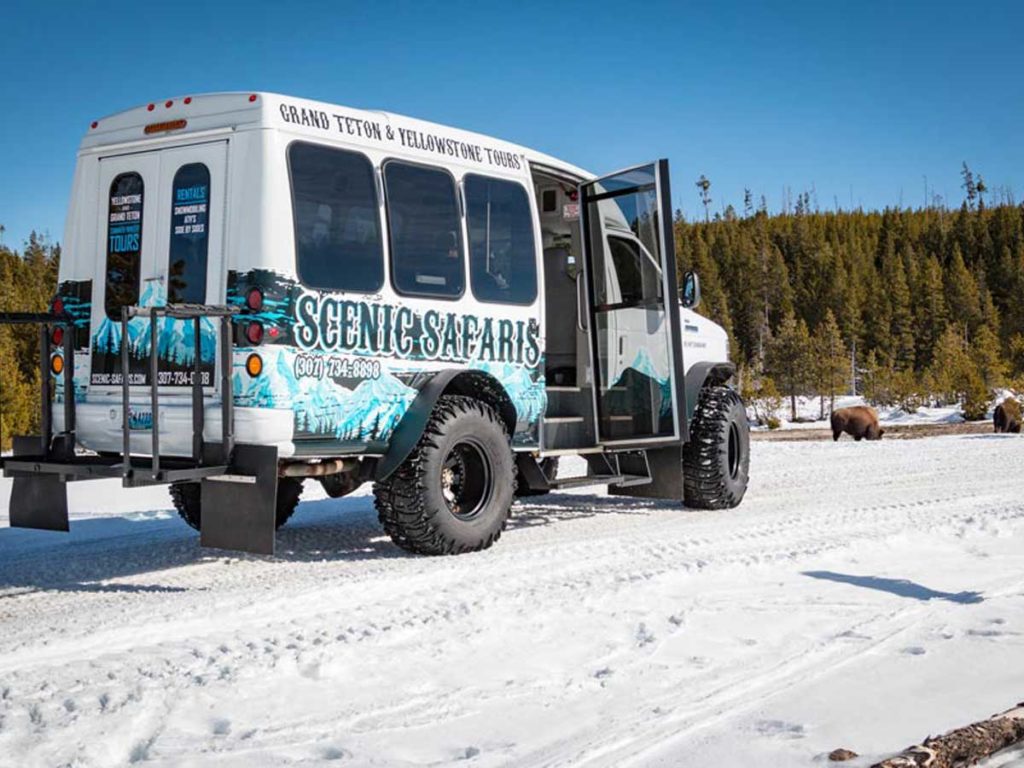 Snow Coach Tour in Jackson Hole, WY