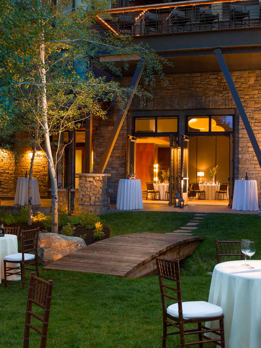 Patio at Osteria in Jackson Hole