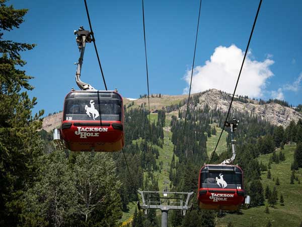 Jackson Hole gondola in the summer.