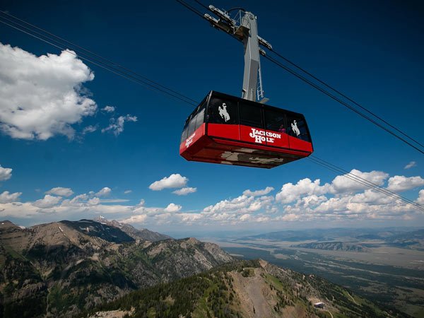 Jackson Hole Tram In The Summer.