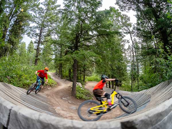 Mountain Bike Park In Teton Village.