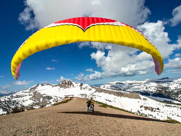 Paragliding In The Tetons.