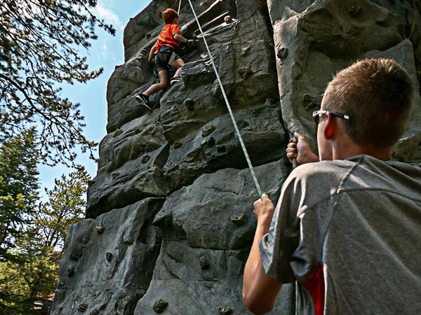 Rock Climbing In Teton Village.