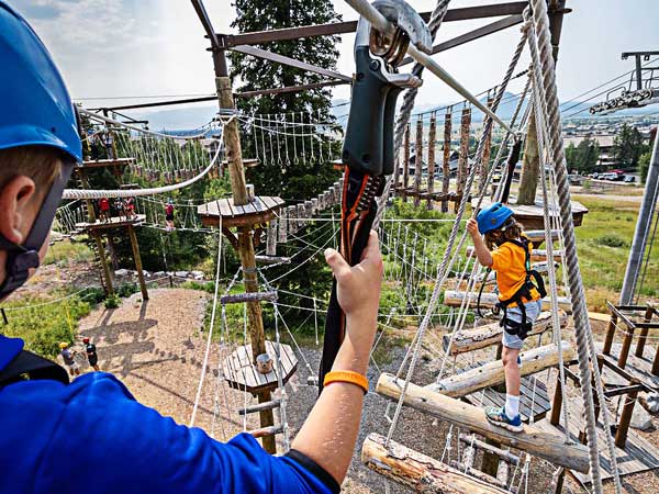 Ropes Course In Jackson Hole.