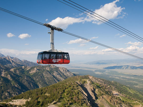 Jackson Hole Tram In The Summer.